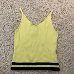 Yellow cropped tank (S)